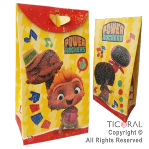 POWER ROCKERS BOLSA PAPEL CON CIERRE x 8